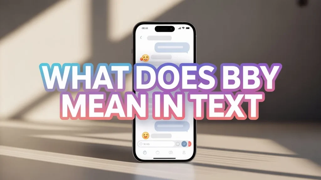 what does bby text meaning