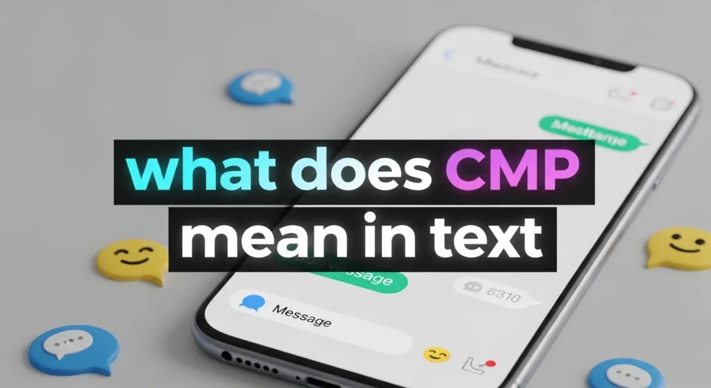 what does cmp mean in text