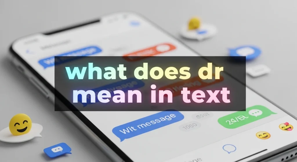 what does dr mean in text