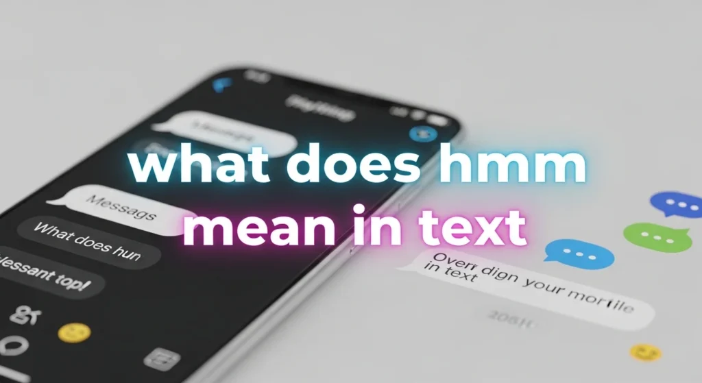 what does hmm mean in text