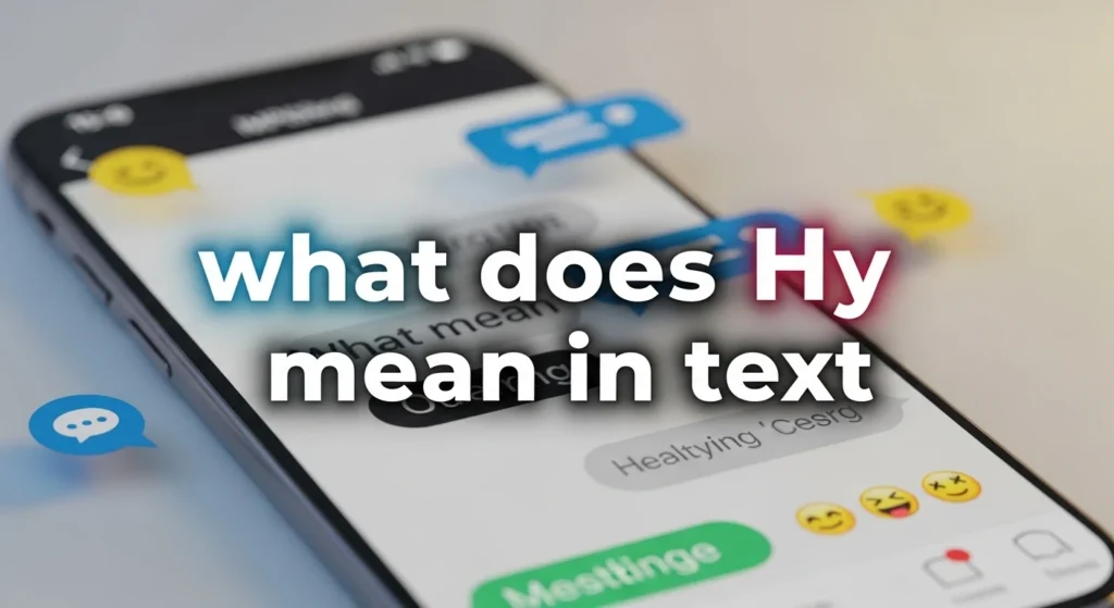what does hy mean in text