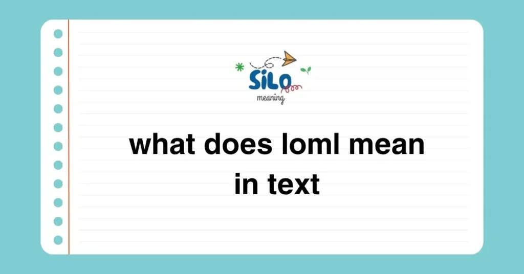 what does loml mean in text