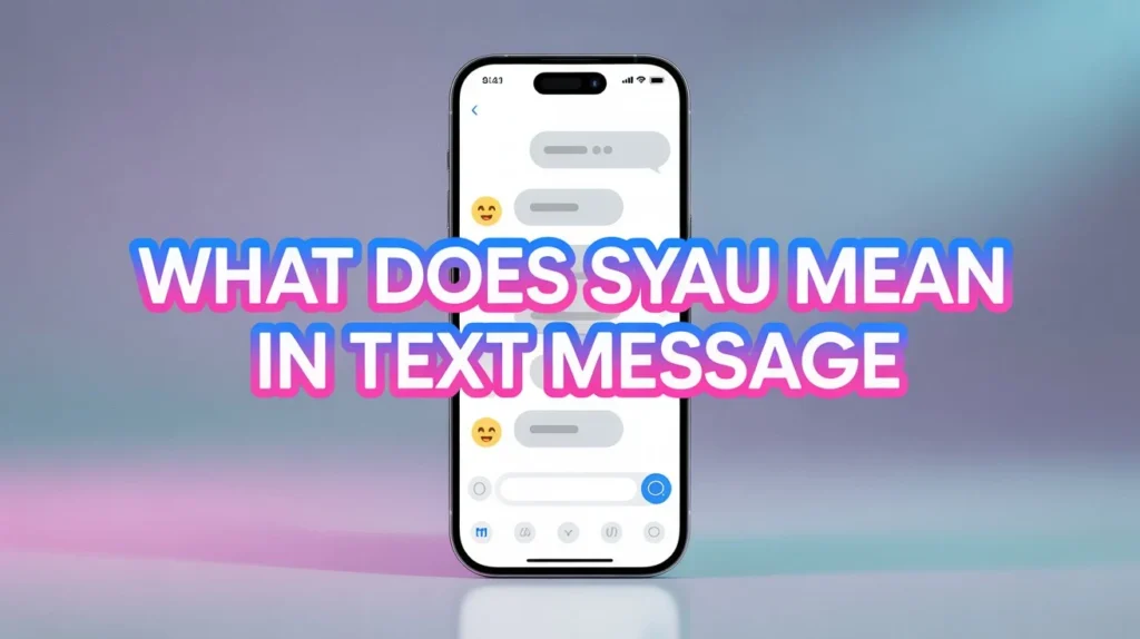 what does syau in text