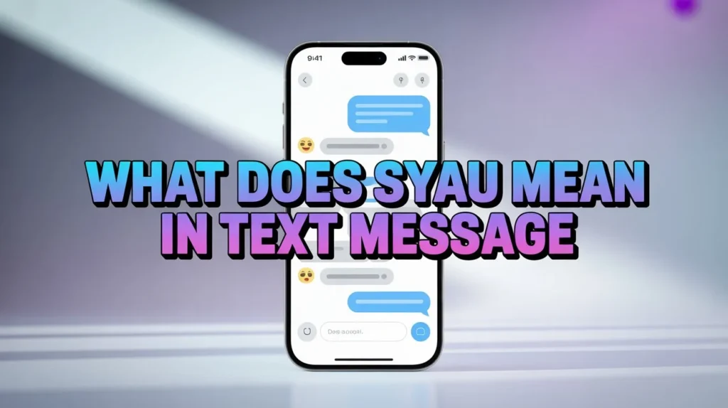 what does syau mean in text message