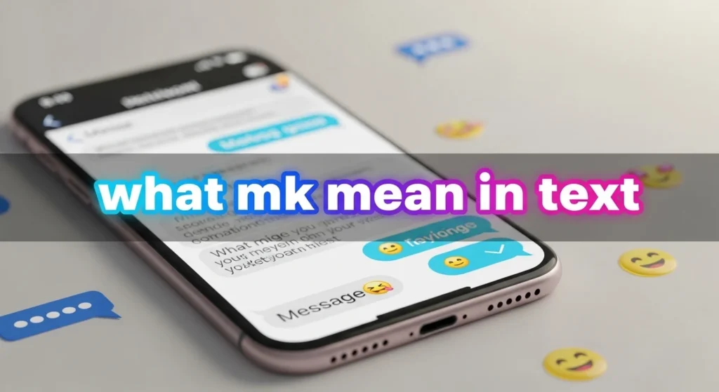 what mk mean in text