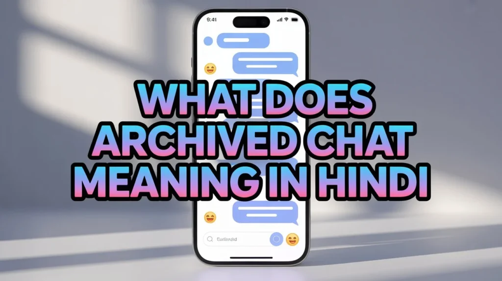 what does  archived chat meaning