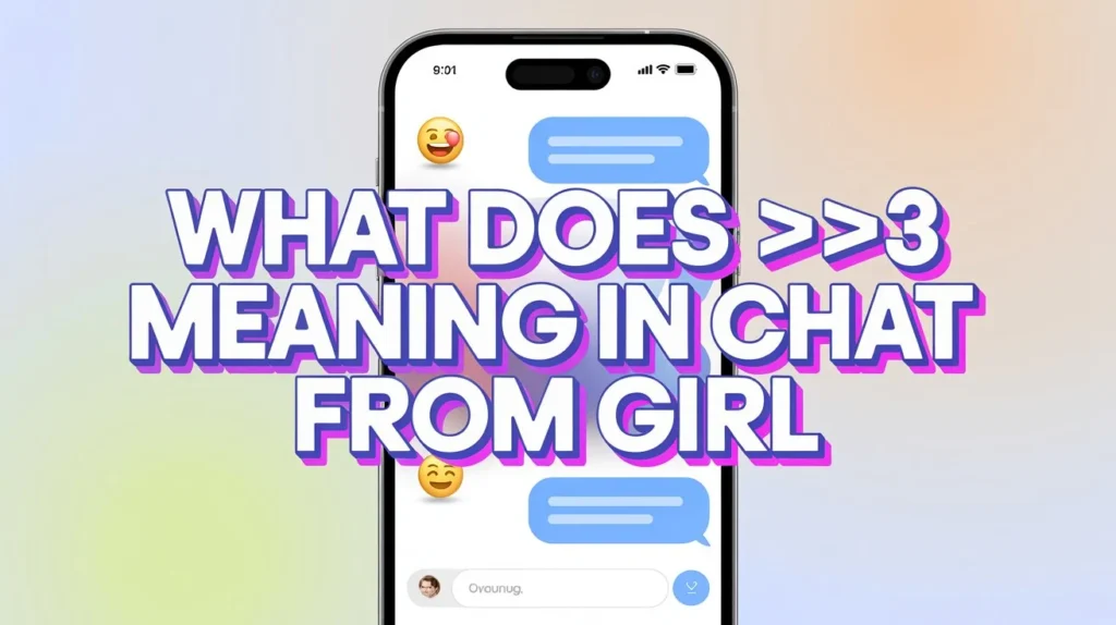what does 3 meaning in chat 