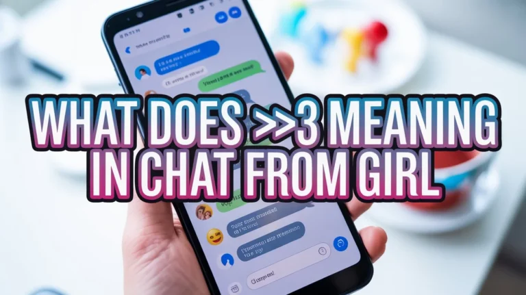 what does 3 meaning in chat from girl