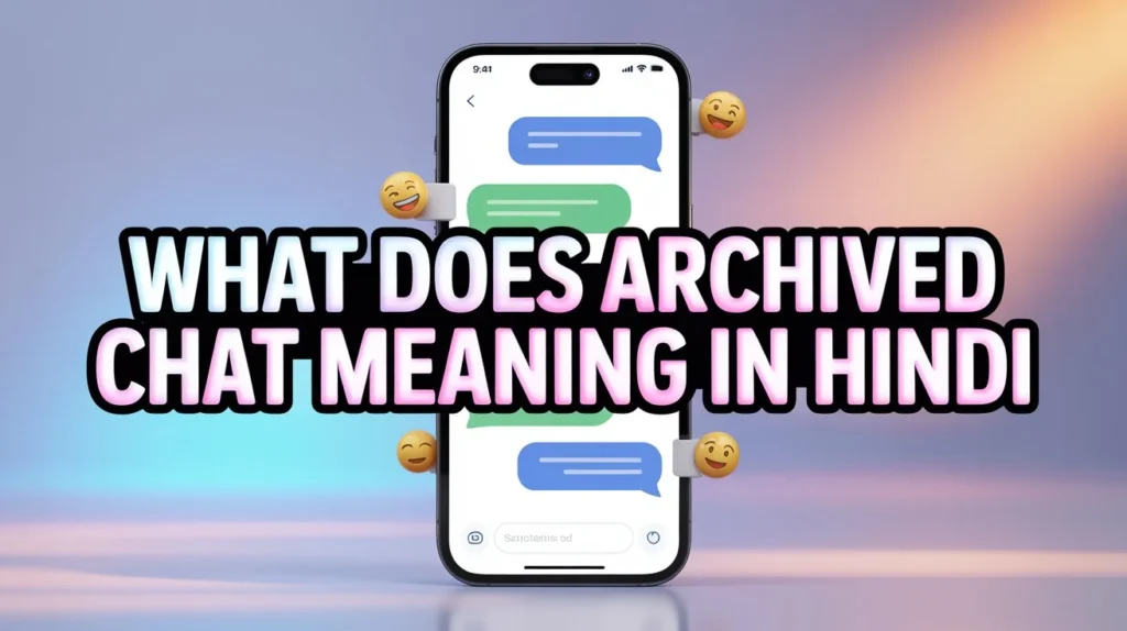 what does archived chat meaning in hindi