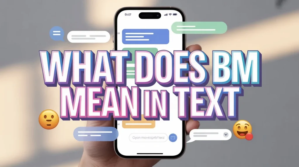 what does bm mean in text
