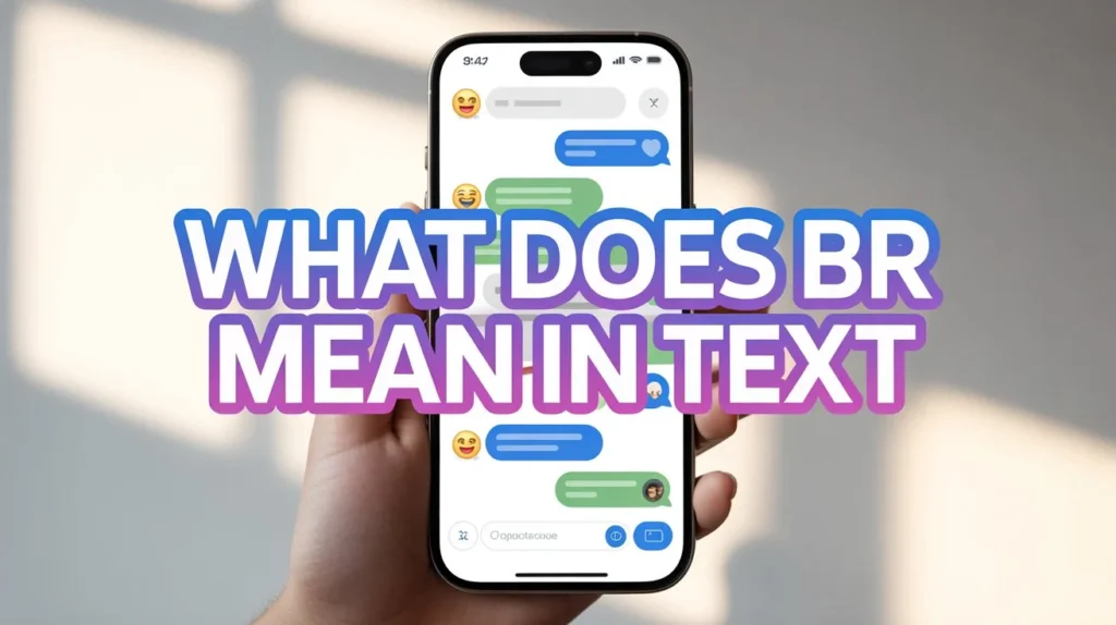what does br mean in text