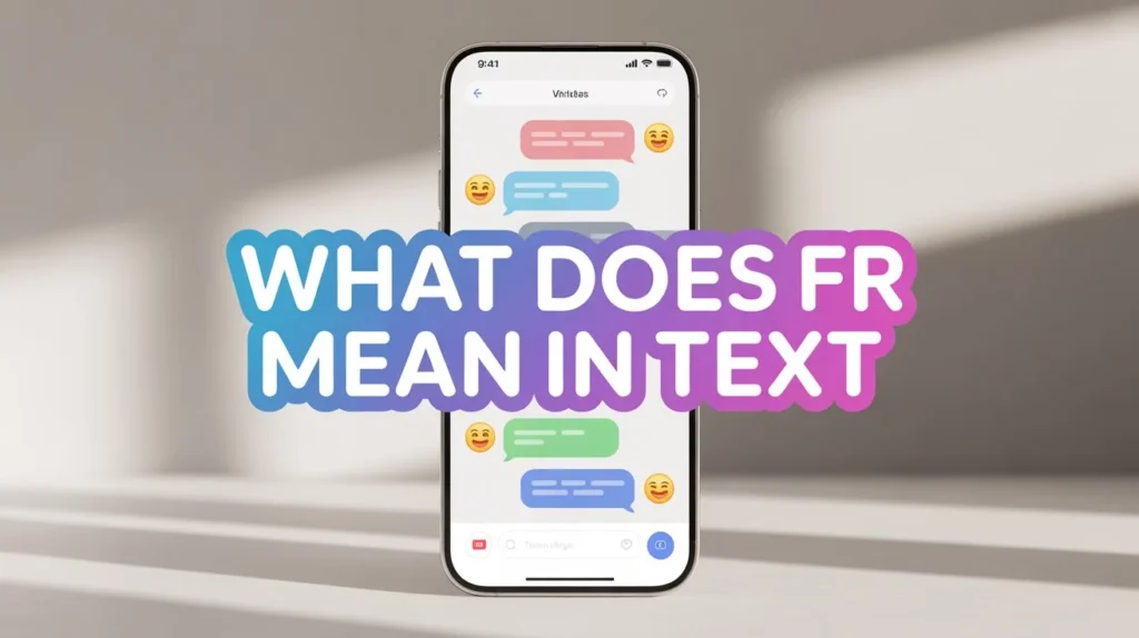 what does fr meaning in text