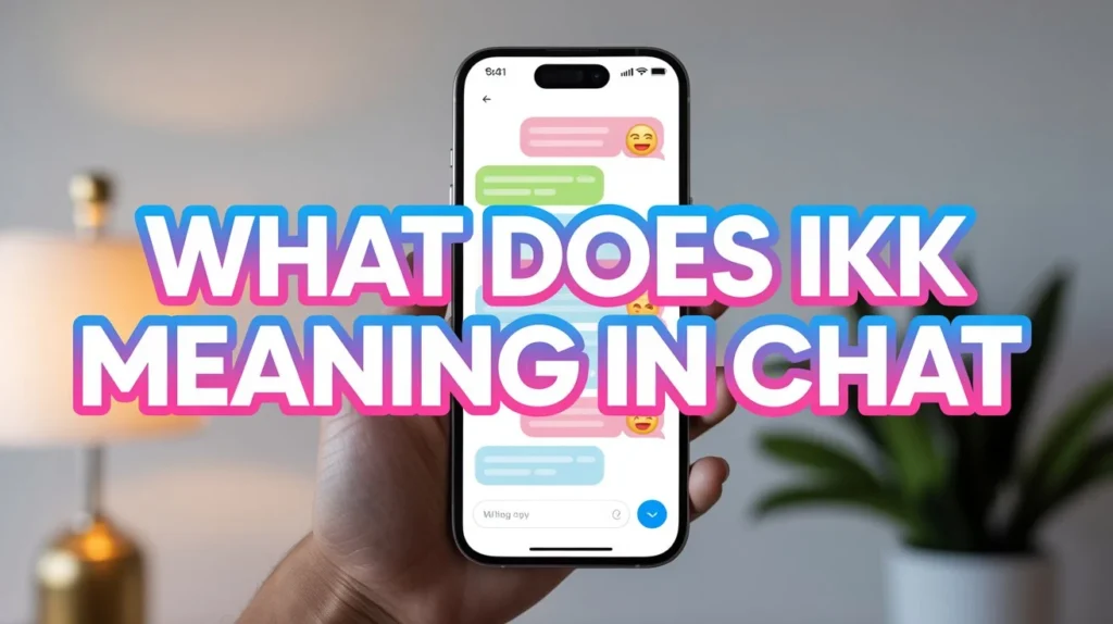 what does  ikk meaning in text