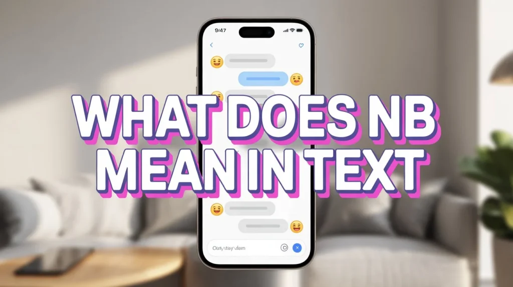 what does nb in text