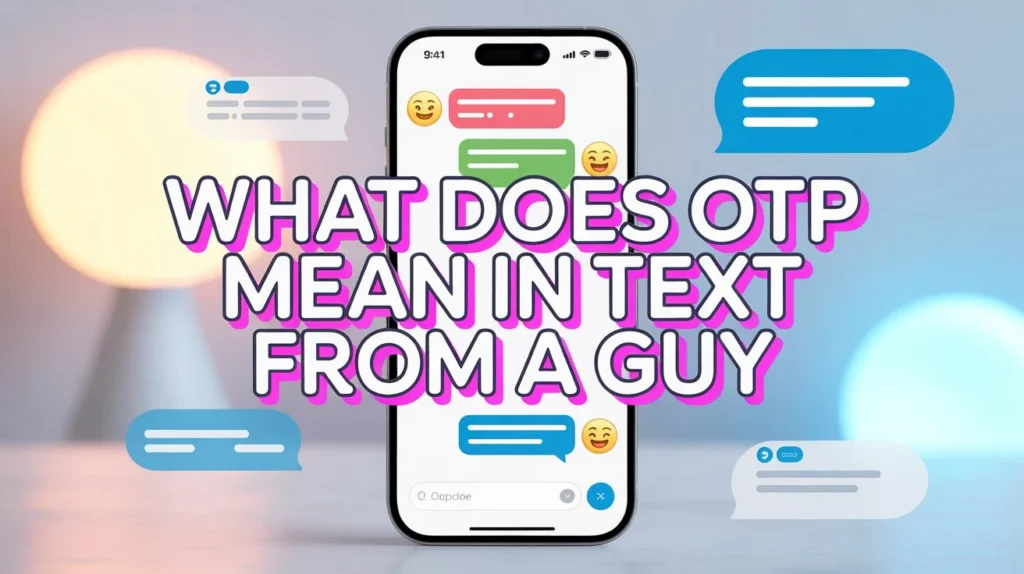 what does otp mean in text from a guy