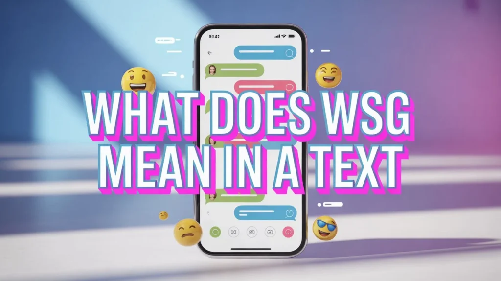 what does wsg mean in a text