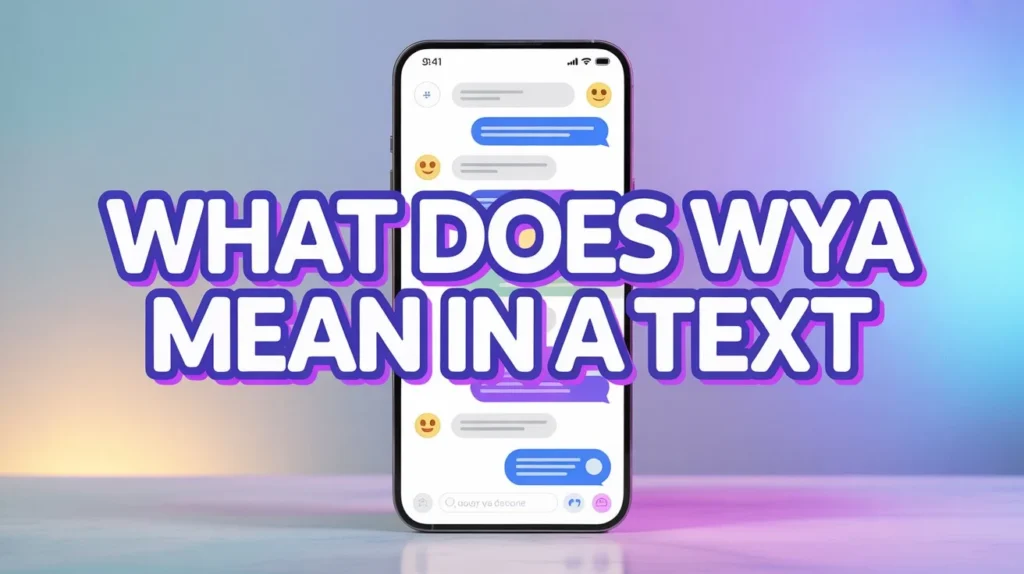 what does wya in text