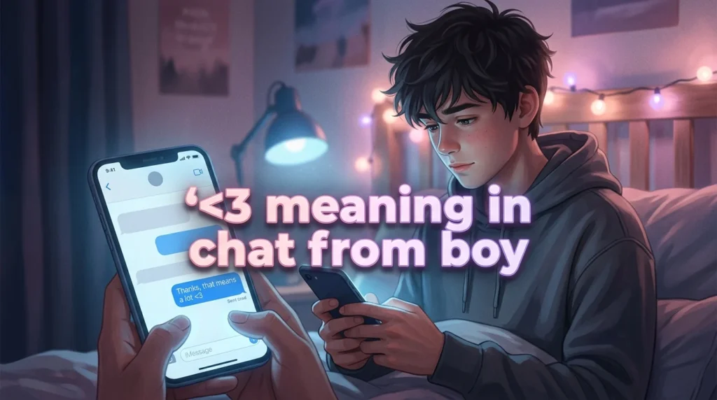 3 meaning in chat from boy
