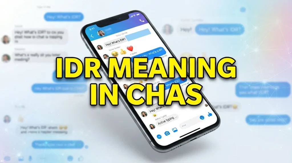IDR Meaning in Chat: What It Really Means in Texts, Social Media, and Everyday Conversations