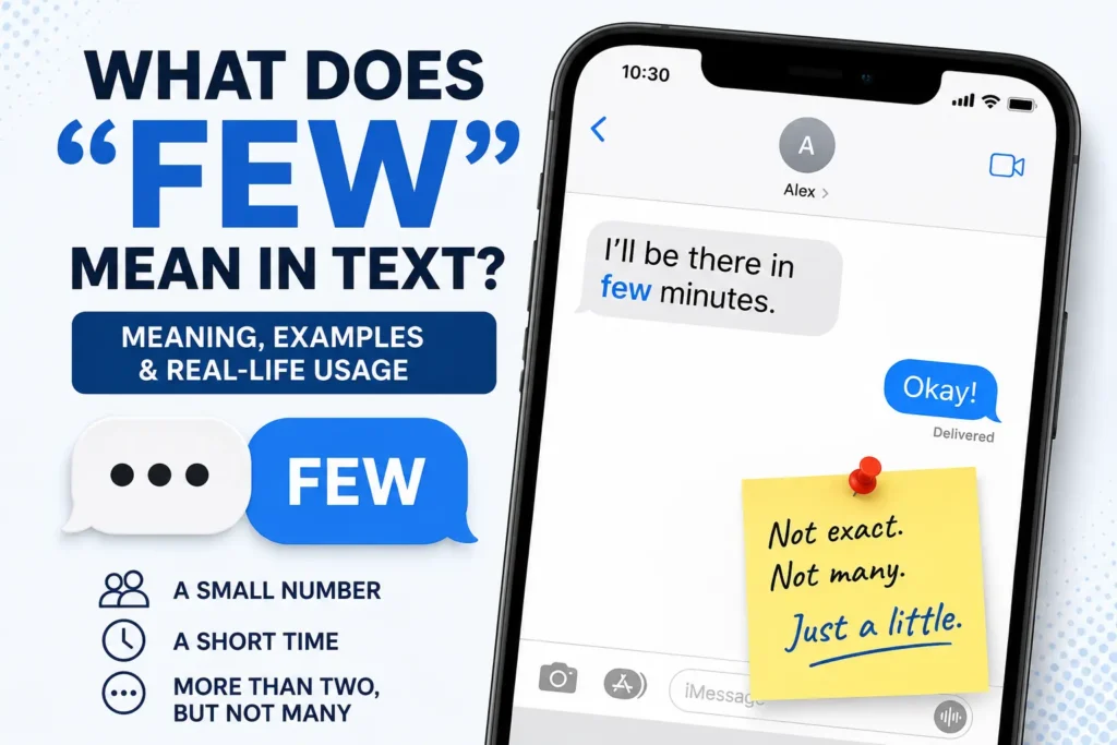 What Does “Few” Mean in Text