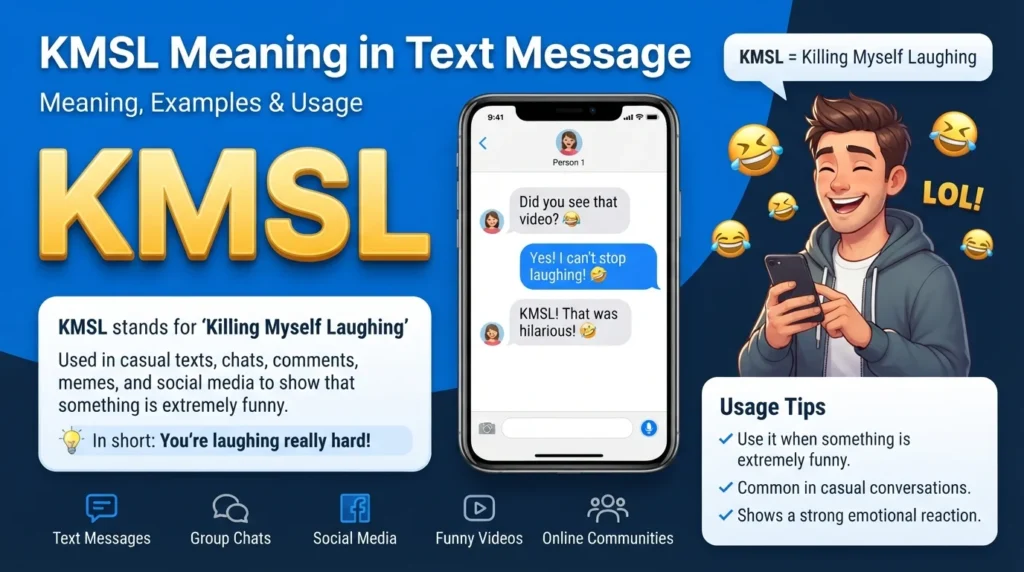 What Does KMSL Mean in Text Message? Meaning, Uses & Examples
