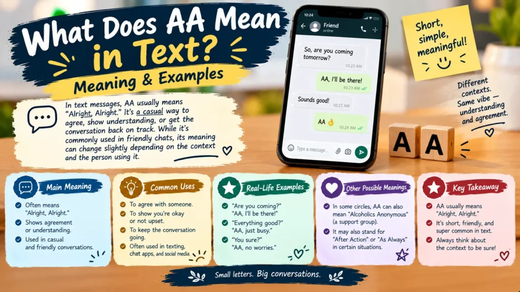 What Does AA Mean in Text