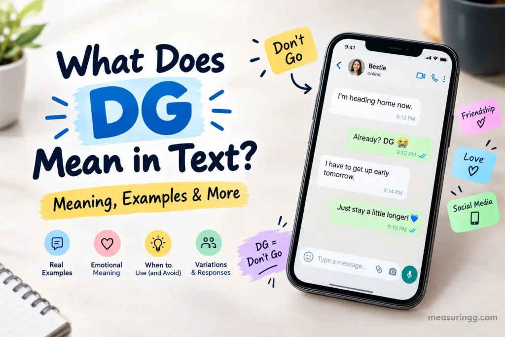 What Does DG Mean in Text