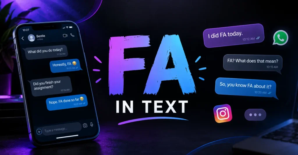 What Does FA Mean in Text