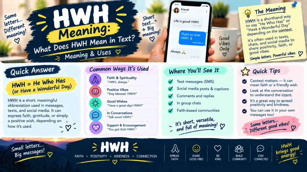 What Does HWH Mean in Text
