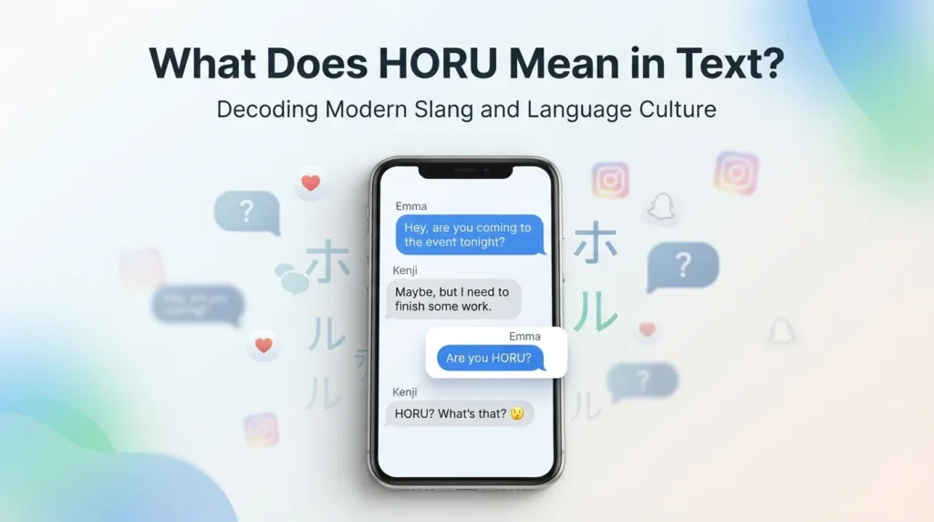 What Does Horu Mean in Text