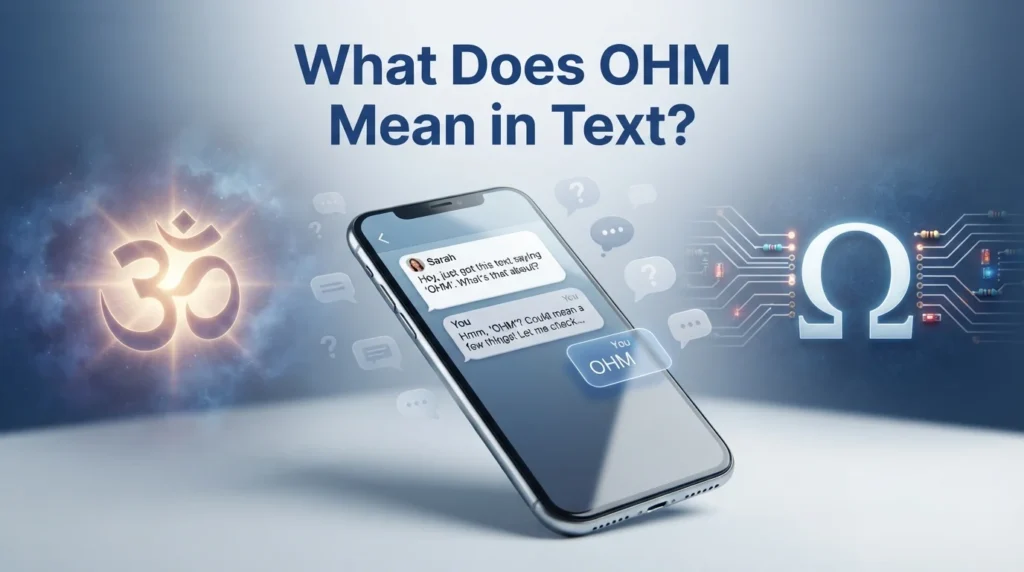 What Does OHM Mean in Text