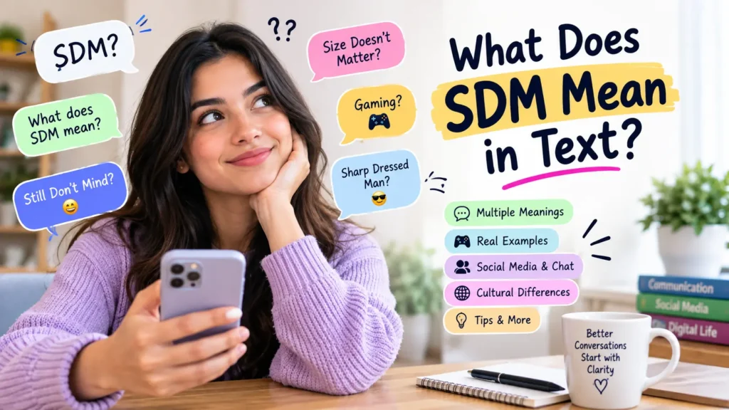 What Does SDM Mean in Text