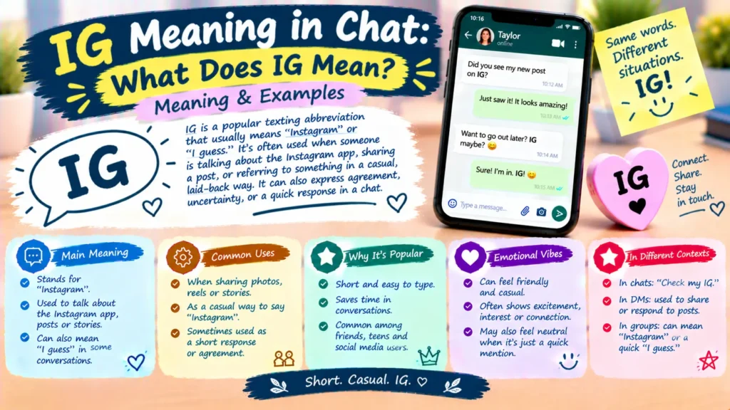 IG Meaning in Chat