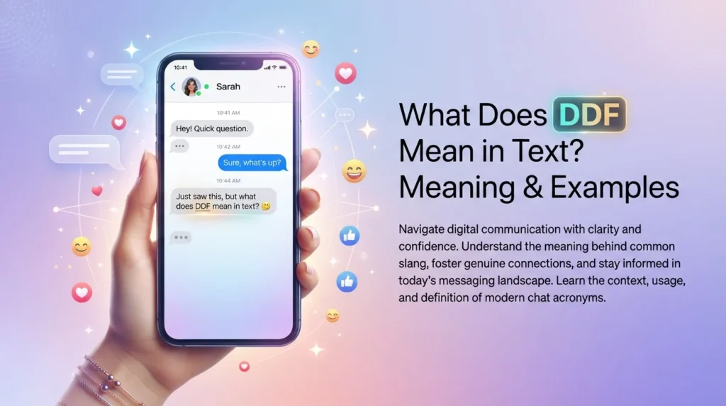What Does DDF Mean in Text