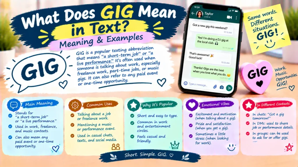 What Does Gig Mean in Text