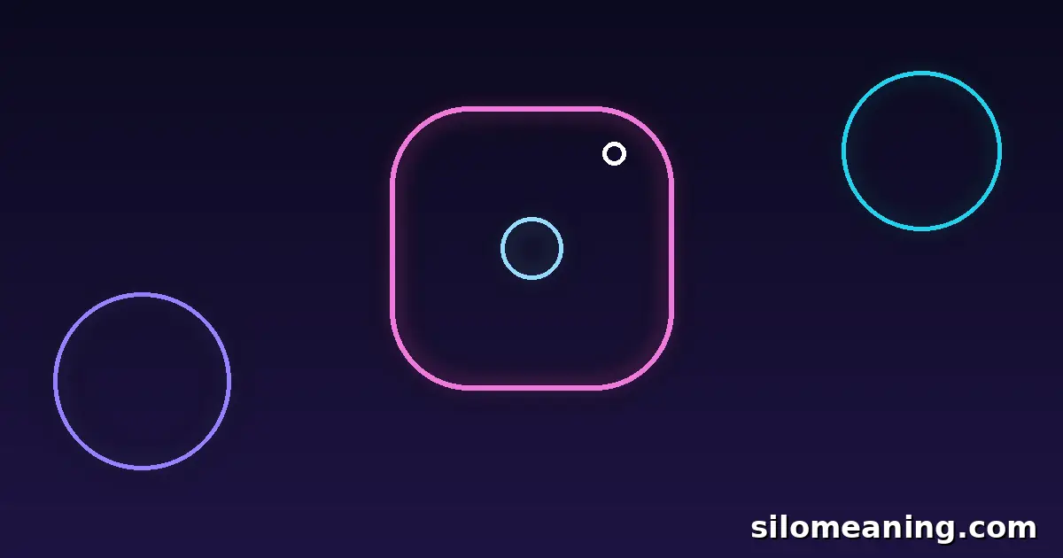 Dark social media themed background with glowing gradient shapes