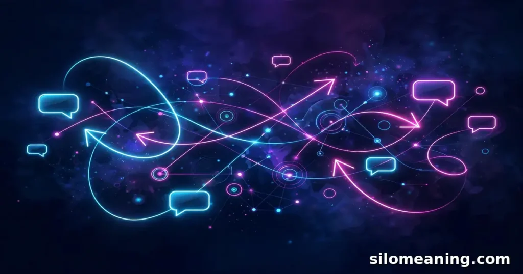 Glowing neon reply and chat icons illustrating fun ways to respond when someone says lit